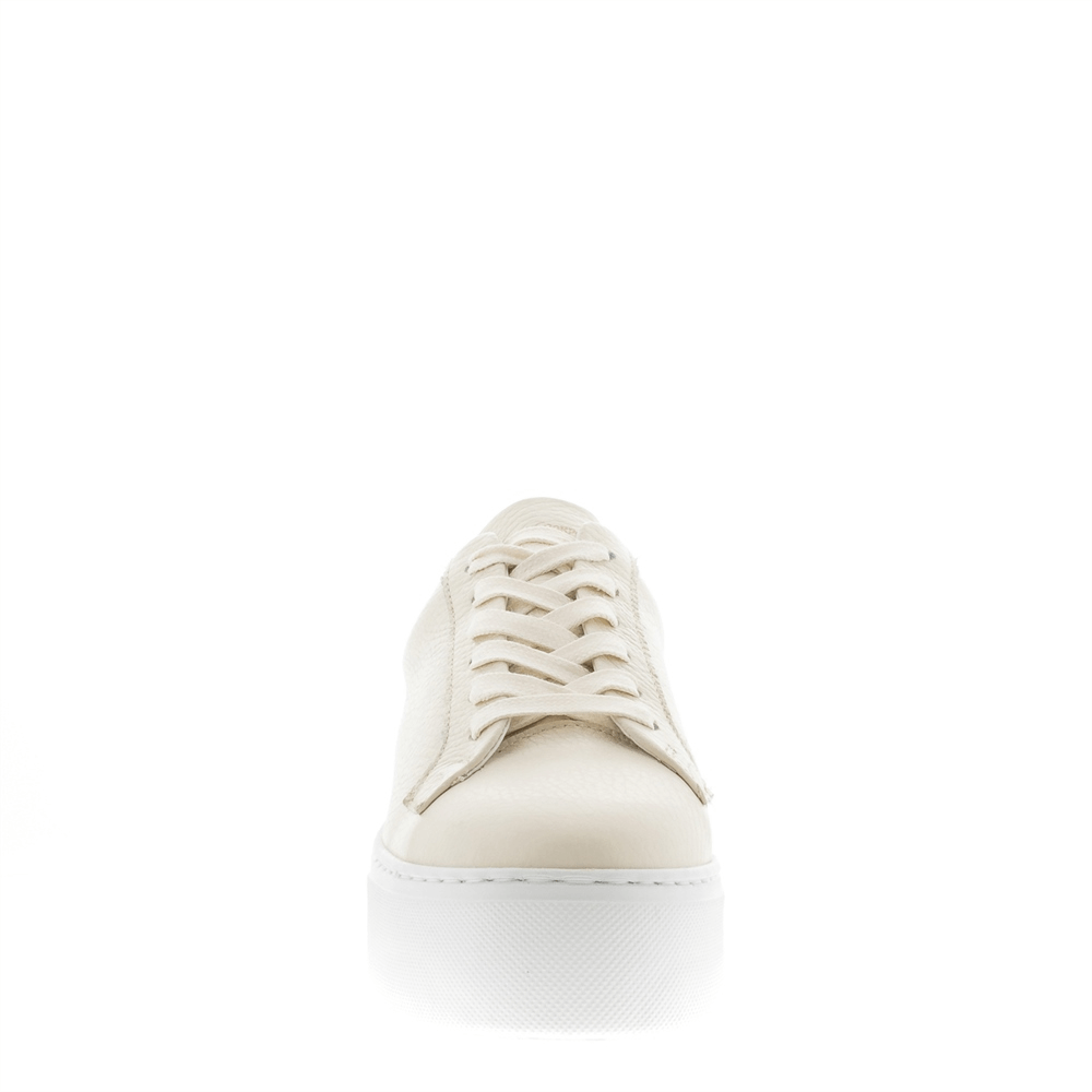 Carl Scarpa Padova Beige Leather Platform Trainers Jarrolds Norwich